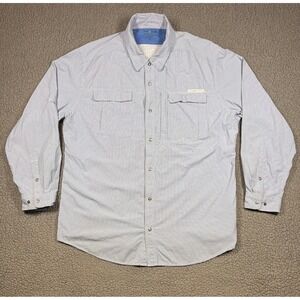 ExOfficio Insect Shield Long Sleeve Button Up Shirt Mens 2XL Plaid Outdoor